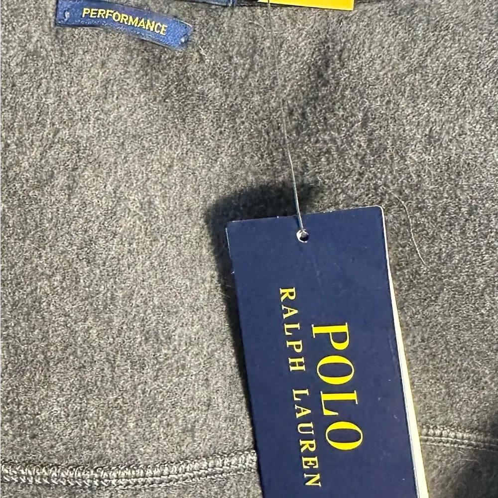 New With Tags Ralph Lauren Men's Gray Fleece Vest Size‎ S